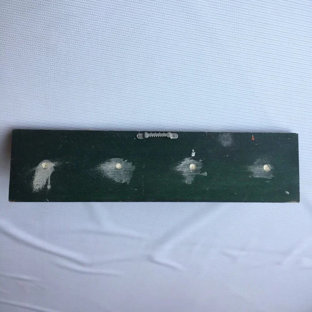 Garden Lover Gift Wooden Tool Rack Handmade Craft Wall Hanging Painted 4 Hooks